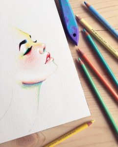 materiais para desenho lapis