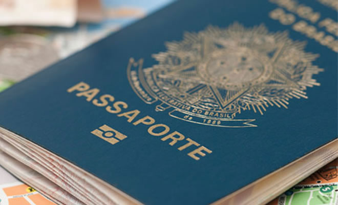 bagagem de mão passaporte