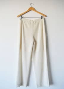 Calça branca - costas