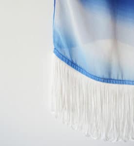 Camisa de franja detalhe
