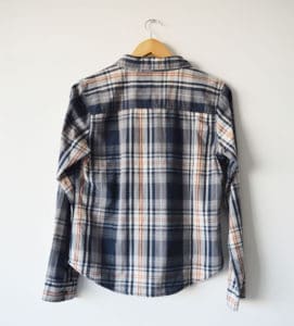 Camisa xadrez - costas