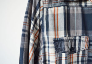 Camisa xadrez - detalhe