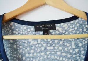 Regata Banana Republic etiqueta