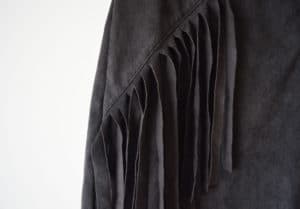 Shorts Coca-Cola jeans detalhe