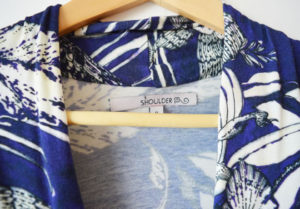 Vestido Shoulder etiqueta