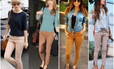 calça bege feminina jeans