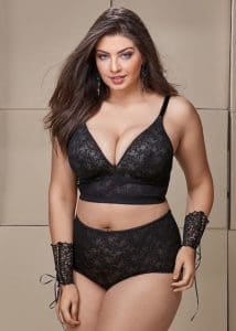 conjunto lingerie plus size demillus