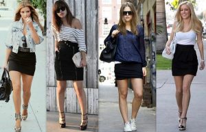 escolhendo as roupas certas saia curta