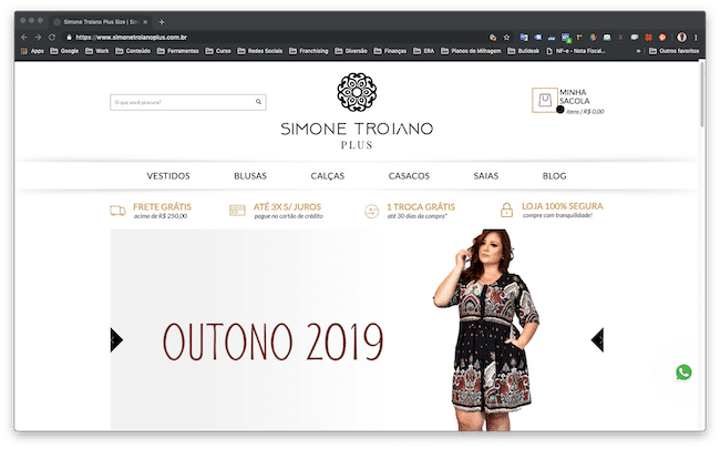 lojas plus size Simone Troiano