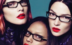 óculos retangular feminino foto