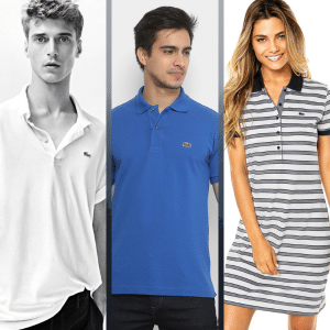 pessoas com roupas lacoste