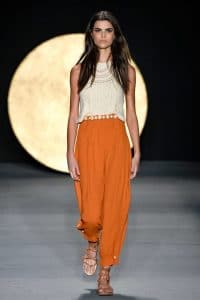 crochê desfile de moda