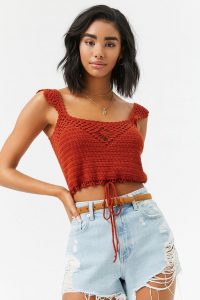 crochê vermelho