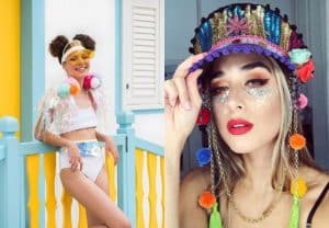 Bonés no Carnaval